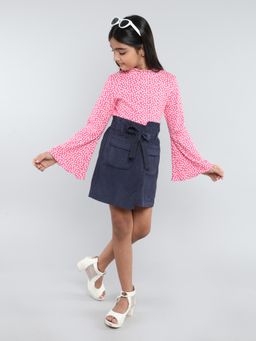 Taffy - Floral Printed Crop Top and Skirt (Set of 2)