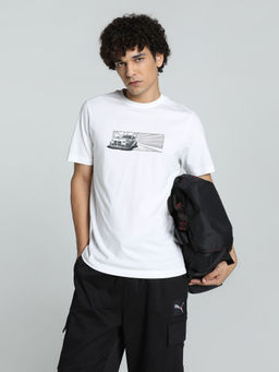 Puma - BMW MMS CAR GRAPHIC Men White T-Shirt