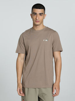 Puma - GRAPHICS Back Men Brown T-Shirt