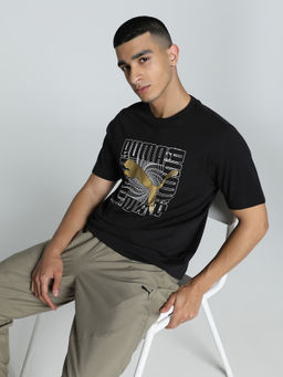 Puma - GRAPHICS Foil Men Black T-Shirt