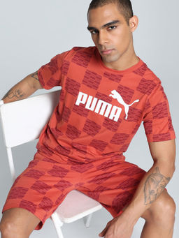 Puma - UNITED AOP Men Red T-Shirt