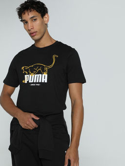 Puma - GRAPHIC Men Black T-Shirt