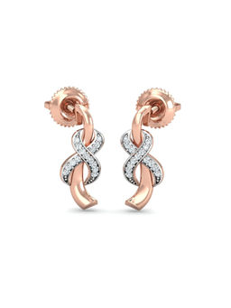 KuberBox - Aksaj Infinity Earrings 18K Gold