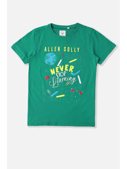 Allen Solly - Boys Green Printed T-Shirt