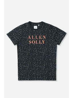 Allen Solly - Boys Black Printed T-Shirt