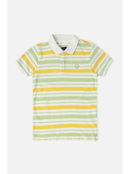 Allen Solly - Boys Multi-Color Stripes Polo T- Shirt