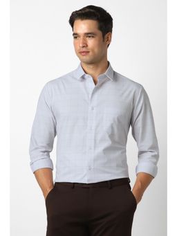 Peter England - Men Lilac Slim Fit Shirt