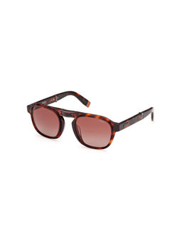 Ermenegildo Zegna - Brown Plastic Sunglass EZ0215 53 54H