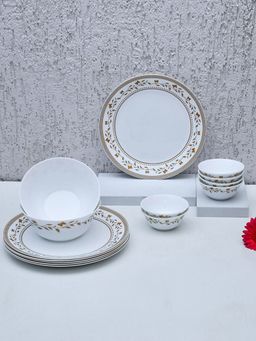 At Home by Nilkamal - Arias Tiara Autumn Grace Dinner Set - 14 Pieces