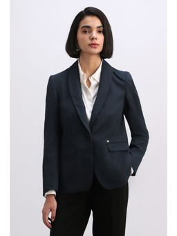 Allen Solly - Women Navy Blue Blazer
