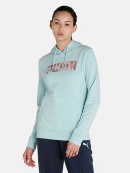 Puma - Graphic Womens Blue Hoodie