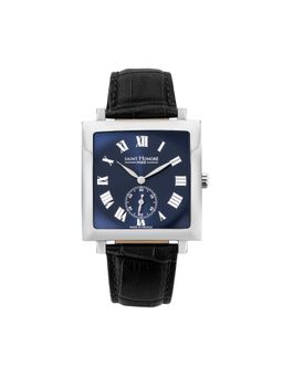 Saint Honore Paris - Carre Quartz Navy Blue Square Watch for Men - H-Sh-Cr823002-1Dr (M)