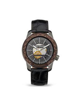 Saint Honore Paris - Tour Eiffel Quartz Black Round Watch for Men - H-Sh-Te873040-77Gnef (M)