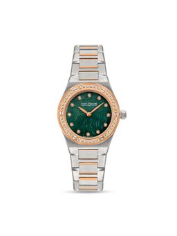 Saint Honore Paris - Haussmann Lady Quartz Green Round Watch for Women - Nh721127-6Yvdr (M)