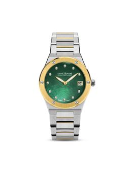 Saint Honore Paris - Haussmann Lady Quartz Green Round Watch for Women - Nh752125-4Yvdt (M)