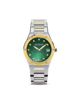 Saint Honore Paris - Haussmann Lady Quartz Green Round Watch for Women - Nh752125-4Yvit (M)
