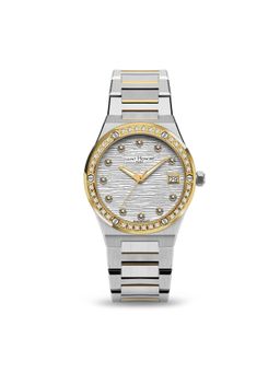 Saint Honore Paris - Haussmann Lady Quartz Gold and Silver Round Watch for Women - Nh752126-4Afdt (M)
