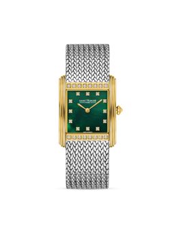 Saint Honore Paris - Palais Royal (Mesh) Quartz Green Square Watch for Women - Pr722155-31Yvdt (M)