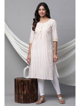 Aurelia - Multi-Colored Stripe Printed Casual Kurta