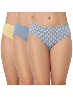 Juliet - Cotton Brief Premium Panties Full Coverage Stretchable Fabric - Multi-Color