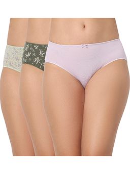 Juliet - Cotton Brief Premium Panties Full Coverage Stretchable Fabric - Multi-Color