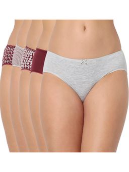 Juliet - Cotton Brief Premium Panties Full Coverage Stretchable Fabric - Multi-Color