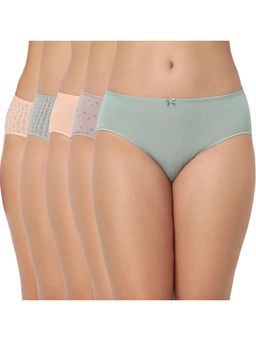 Juliet - Cotton Brief Premium Panties Full Coverage Stretchable Fabric - Multi-Color