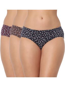Juliet - Cotton Brief Premium Panties Full Coverage Stretchable Fabric - Multi-Color