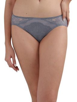 Wacoal - Emma Lace Low Waist Medium Coverage Bridal Wear Lace Bikini Panty - Grey - Grey