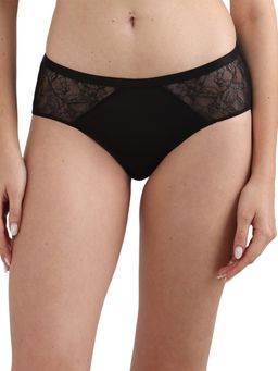 Wacoal - Women’S Basics Zoe Mid-Waist Brief Panty - Black - Black