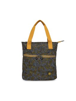 Baomi - CRINKLE Range Black & Yellow Color Soft Case Nylon Handbag