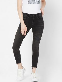 Spykar - Black Lycra Skinny Fit Jeans