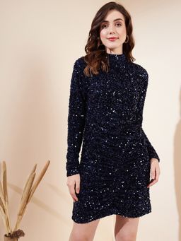 Magre - Navy Blue Sequin Dress