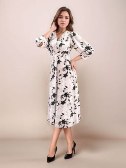 Zink London - Multi-Color Floral Midi Dress