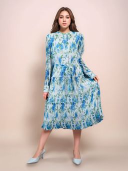 Zink London - Multi-Color Floral Midi Dress