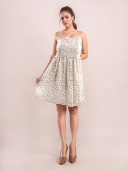 Zink London - White Floral Mini Dress