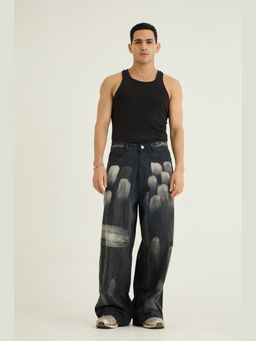 Chapter 2 - Black Brushed Baggy Jeans