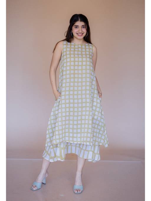 a line dress indian Buy The Ethnic Co. Asfia Green Batik MulMul with Slip (XS) Online Color:beige Indian Dress classic evening wear Red Sparkly Deep V Wedding dress