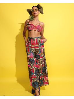 Rishi & Vibhuti - Akira sitara Blue Bralette with Pant