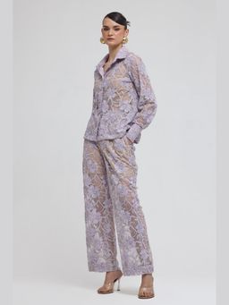 ZABELLA - Lavender Capri Lace Pants