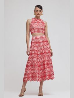 ZABELLA - Sicily Red Lace Co-ord Set