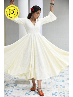 MONK & MEI - Falak- Embroidered Dress