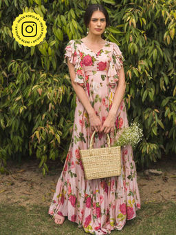 MONK & MEI - Juliette Rose Pink Dress