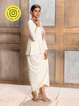 MONK & MEI - Mastani-Embroidered Dhoti
