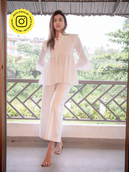 MONK & MEI - Mariyam Top & Bottoms White