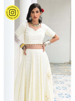 MONK & MEI - Mallika-Embroidered Lehenga (Set of 3)