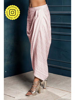 MONK & MEI - Mastani-Embroidered Dhoti-Baby Pink