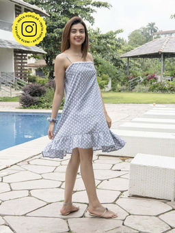 MONK & MEI - Sif Slip Dress- Grey