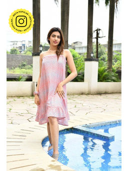 MONK & MEI - Sif Slip Dress- Blue-Pink