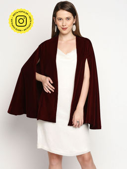 MONK & MEI - Arzu-Cape- Maroon